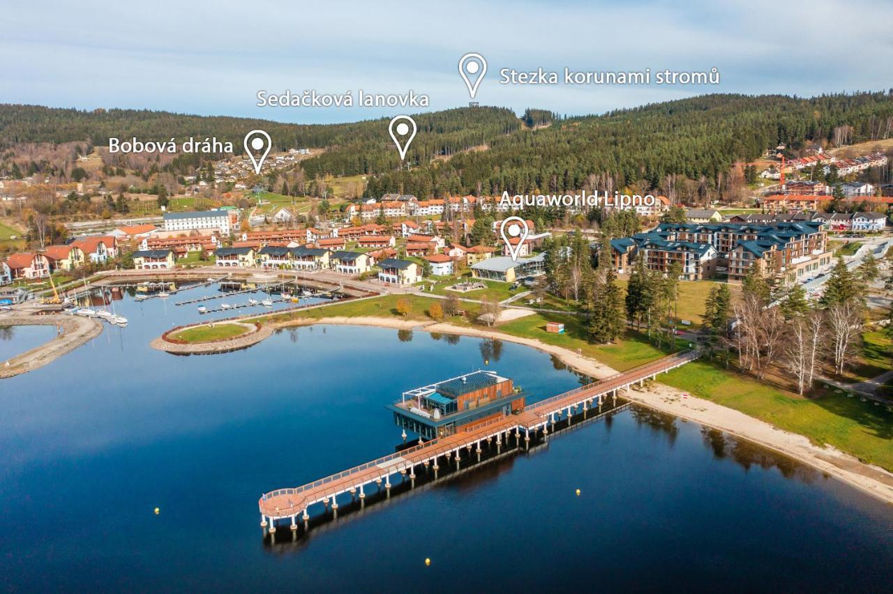 Residence Koubek - Apartmán A121 s infrasaunou Molo Lipno Lipno nad Vltavou Esterno foto